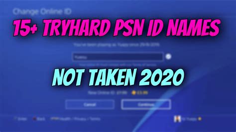 Tryhard ps4 names. Good PS4 Names 2022. Clever PS4 names are intelligent, quick-witted, and perceptive. They show gratitude to the game while remaining short, sweet, and not abusive. Here are some examples of good PS4 names: They are not vulgar or abusive. There are some rules of good PS4 names. First, you cannot use any bad language. This rule is fairly self ... 