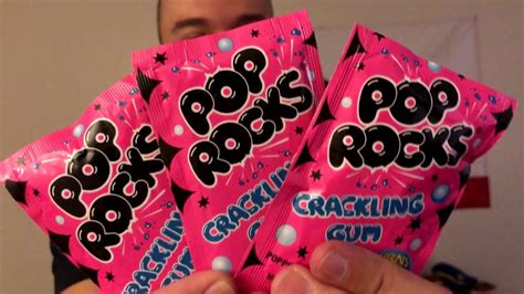 Trying pop rocks that turn into gum - YouTube