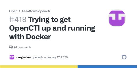 Trying to get OpenCTI up and running with Docker #418