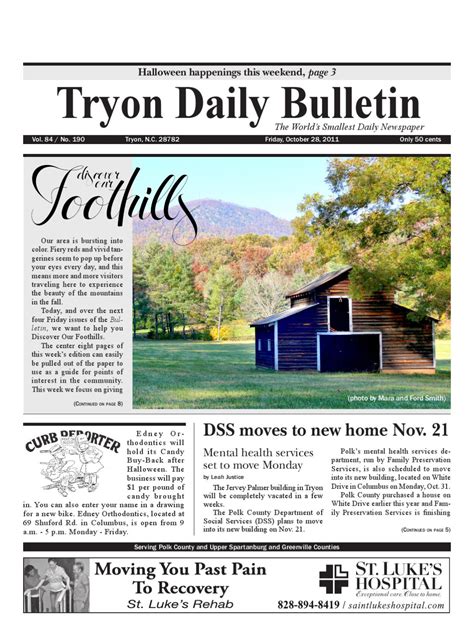 Tryon daily bulletin arrests.  Issues of the Tryon Daily Bulletin from 1935-1...