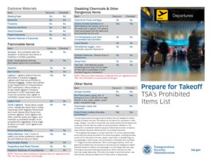 Tsa prohibited items list pdf - Canadian Instructions Step-by-step …