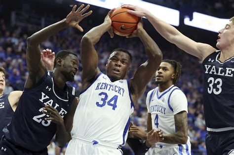 Tshiebwe leads the way for No. 16 Kentucky over Yale, 69-59