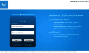 Tsico. TSI is a debt collection agency that offers online payment options for its customers. You can log in with your TSI ID, use EZ Payment as a guest, or manage your account balance, contact information, and payment schedule. 