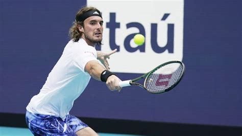 Tsitsipas tops Garin in 3 sets in first action at Miami Open