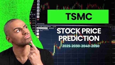 Tsm stock price prediction 2030. I'd say TSMC has a fair chance of hitting the $1 trillion goal by 2030. It only needs to grow at an 11% compounded rate, and TSMC's new technology and current market dominance will likely... 