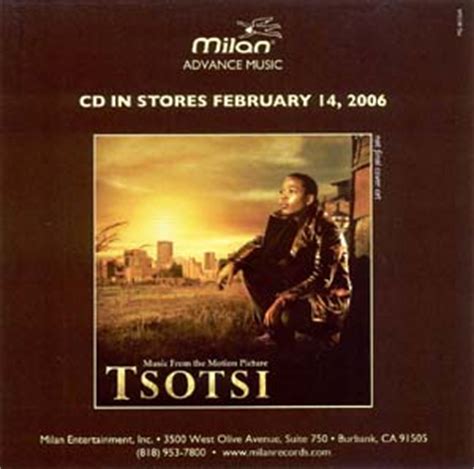 Tsotsi- Soundtrack details - SoundtrackCollector.com