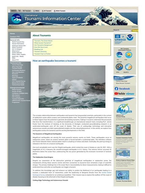 Tsunami Exercises - International Tsunami Information Center