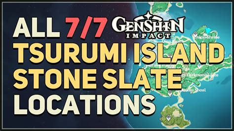Tsurumi island stone slates. Go to the locations of the three quest markers and investigate the Tatarasuna Barrier rifts. We recommend following our marked path! 5. To investigate Barrier Rift 1, defeat the Fatui in the quest marker location. 6. To investigate Barrier Rift 2, follow the Electro Seelie to its court. 