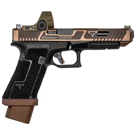 Tti glock 34 combat master.  Features a custom stippled grip, Timney Alpha t...