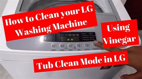 Tub clean option on lg washer. Step 2: Turn ON the washing Machine. Now turn on your washing machine switch, now scroll the dial of mode the clockwise for Tub Clean Option. Now you can see the temperature of the water and also how much time requires for this mode to complete. Now depending on how dirty your washing machine's tub is it will take up to 60 to 120 minutes. 