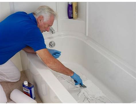 Tub crack repair. It takes about an hour to install. The kit includes a flexible inlay, specifically designed to cover cracks and hide damage to the tub floor. The strong ... 