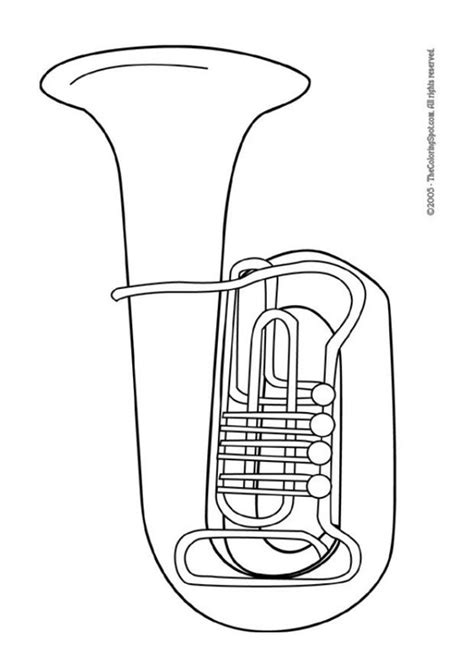 Tuba Coloring Page