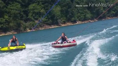 Tubing on Norris Lake in Tennessee - YouTube