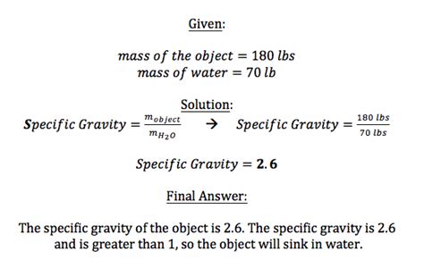 Tubular unit weight calculator.  To calculate the specific gravity of 1 me...