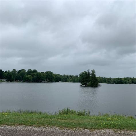 A clean, quiet and friendly atmosphere is complimented by a large 23 acre swimming and fishing lake, surrounded by 5 smaller lakes. We offer daily, weekly, monthly & seasonal camping at an affordable price. We have over 300 RV sites with availability for water, electric and sewer hookups. Most sites are wooded.. 
