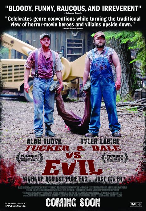 Tucker dale. awesome movie. one of the many funny death scenes. 