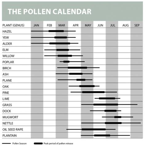 The pollen count can indeed vary significantly between dif