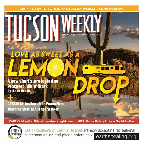 Tucson Weekly Facebook Twitter Subscribe RSS Tucson Weekly; 3275 W. Ina Road; Suite 160; Tucson, AZ 85741 (520) 797-4384; News & Opinion. News Main Page; Cover Story; Currents Features .... 