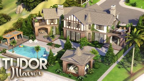 Tudor Mansion The Sims 4 No CC #Shorts - YouTube