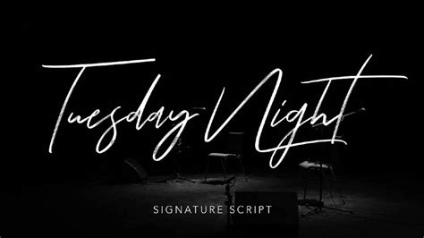 Tuesday Night Regular - Graphic Design Fonts