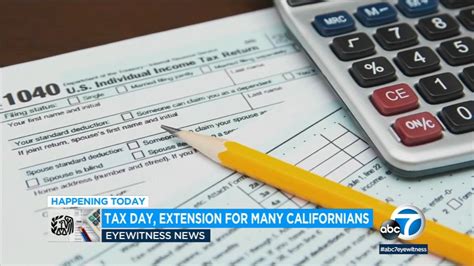 Tuesday is Tax Day, but most Californians have an extension
