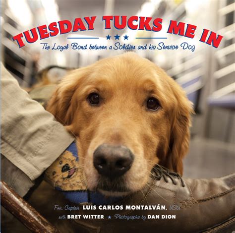 Tuesday tucks me in the loyal bond between a soldier and his service dog. - English for social work by j a keuning.