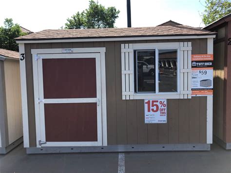 The Tahoe Series makes it easy for customers to get legendary Tuff Shed quality in a complete, installed and painted building with full roof and floor systems included. This model includes the patented 4 ft. W x 6 ft. H Tuff Shed steel-reinforced door placed on the buildings end wall, plus 1 wall vent and high quality paint finish with a tan body color and …