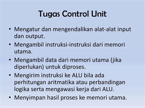 Tugas Control Unit: Control Unit - Tugas Presentasi Mata Kuliah Organisasi image 1