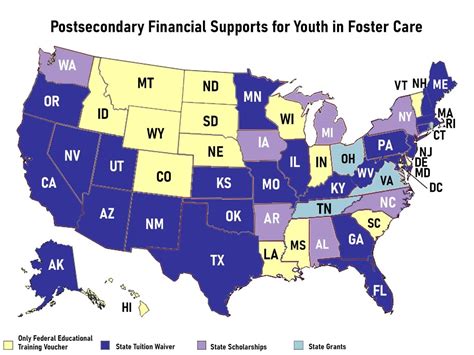 Tuition Waivers By State Foster Care and Higher Education