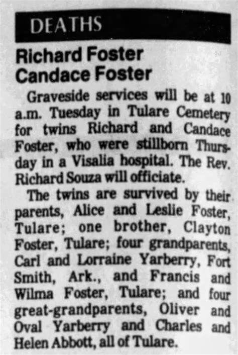 Clipping found in Tulare Advance-Register published in Tulare, Califo