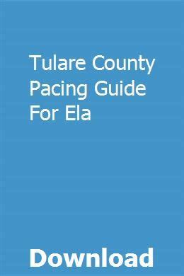 Tulare county pacing guide for ela. - Propaganda politica e profezie figurate nel tardo medioevo.
