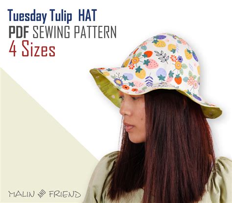 Tulip hat sewing pattern - Etsy Italia