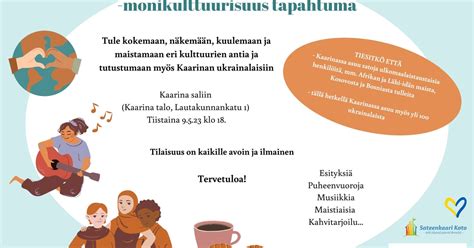 Tullaan tutuiksi monikulttuurisuustapahtuma Kaarinassa