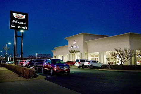 Parts: (918) 665-3420. Contact Dealership. not yet. rated. 4 Reviews. Write a Review. Visit Dealership Website. SERVING AS A MUSKOGEE AND OKLAHOMA CITY VEHICLE SOURCE - DON THORNTON CADILLAC IN TULSA Don Thornton Cadillac is the number one dealer in Northeast Oklahoma, with the highest customer service in the region.. 