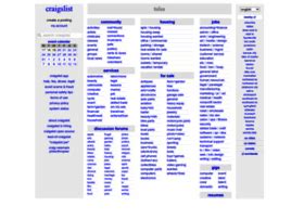 Tulsa craigslist jobs. craigslist provides local classifieds and forums for jobs, housing, for sale, services, local community, and events 