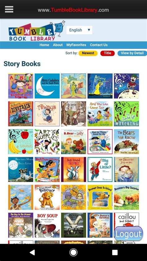 TumbleBooks is a collection of online eBooks and eAudiobooks with