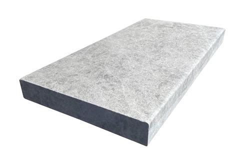 Tundra Marble Leathered Modern Pool Coping - Icon Tile