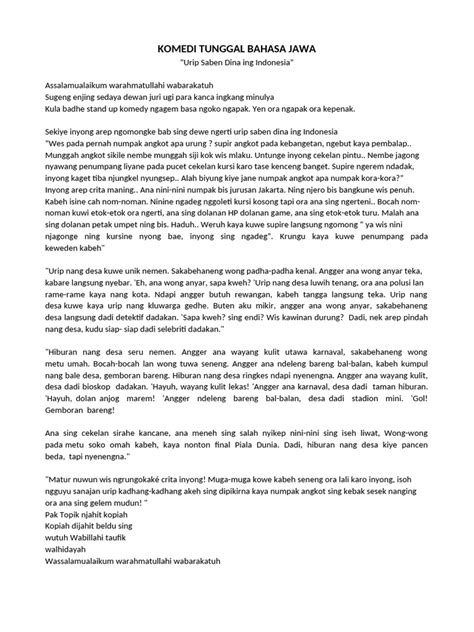 Tunggal artinya bahasa jawa. .  ...