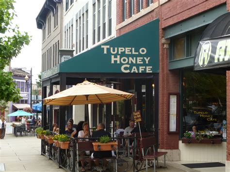 Tupelo Honey Cafe Profile and History. Founded in 2000, Tupelo Honey Cafe is a restaurant chain that offers a menu based on Southern-style food and traditions. Their menus change by season and location. The corporate office is located in Asheville, North Carolina.. Tupelo honey cafe