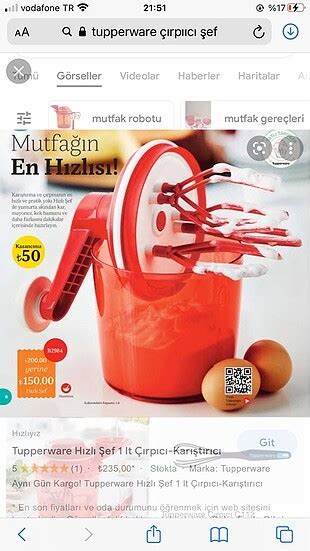 Tupperware Mini Şef Tupperware Plastik Mutfak Gereçleri %20. 