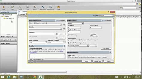 Turbo Lister How To Create Templates Tutorial Youtube