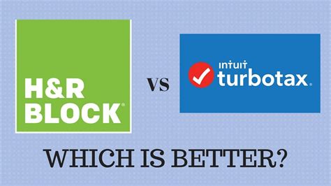 Turbotax vs h&r block. TurboTax is the best-known DIY option while H&R Block offers the option to work with a tax professional in person. Expert Take: TurboTax has … 