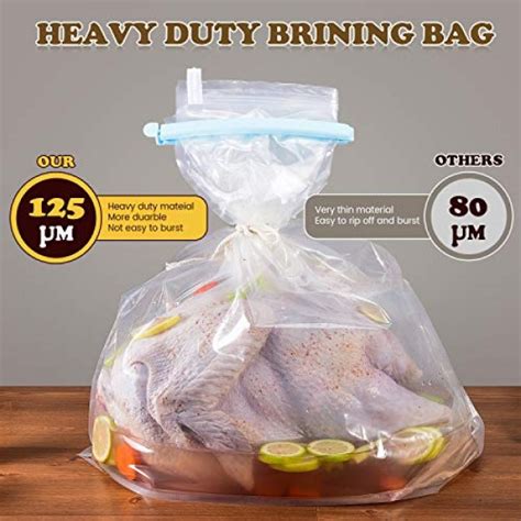 Turkey Brining Bag, 26"×22", 2 Pack, Extra Large Brine Bag with 2 ...