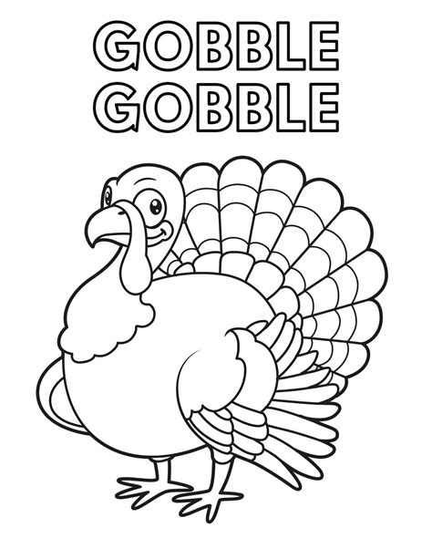 Turkey Coloring Images
