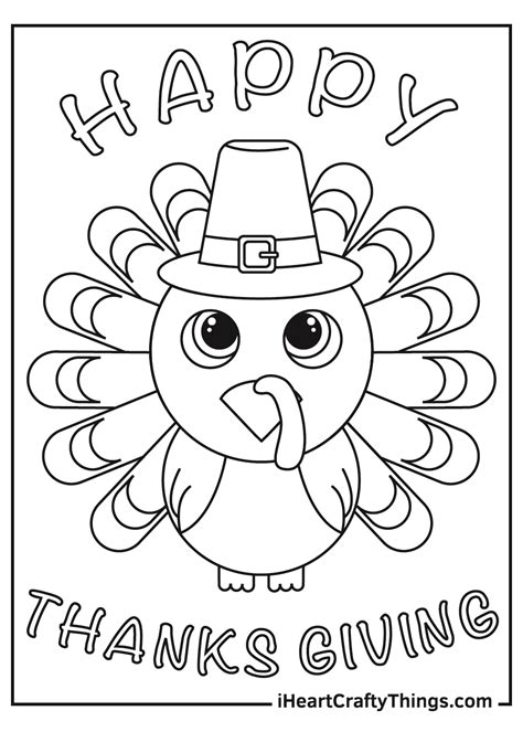 Turkey Printing Coloring Pages