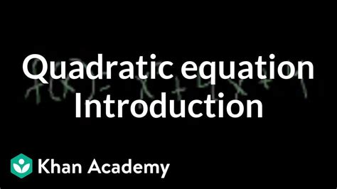Turkish Introduction to the quadratic equation Quadratic.