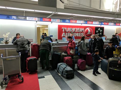 Turkish airlines check in işlemleri