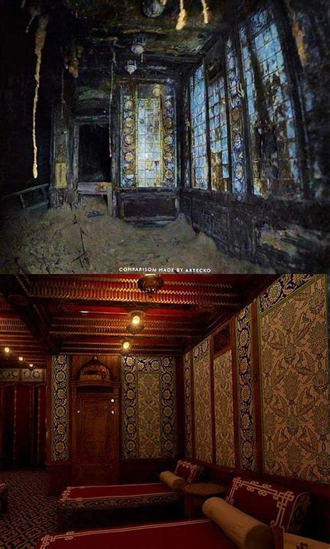 Turkish bath on the titanic. Titanic's sister ship Olympic had lamps on the small tables in her Turkish Bath, but these lamps don't appear in the only known photo of this room onboard Titanic and they're missing in the wreck. Both ships had the … 