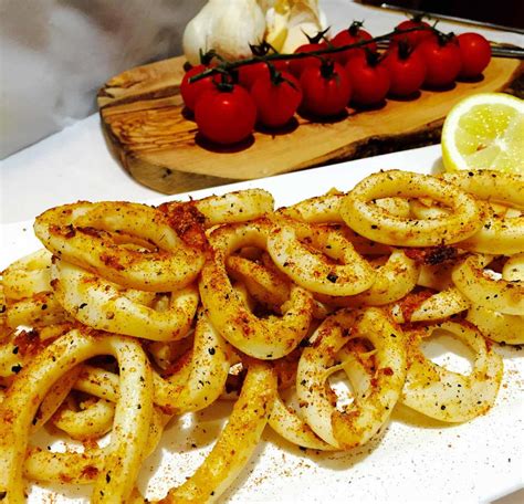 Turkish inspired Chilli Squid prepared... - Gokce Restaurant