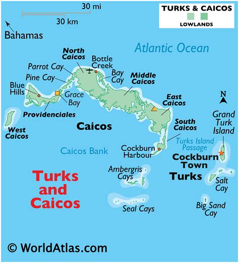 Turks and cacos map. Dec 3, 2023 · About Turks and Caicos. Sovereign state: United Kingdom. Capital: Cockburn Town. Area: 238 sq mi (616 sq km). Population: ~ 43,000. Towns: Providenciales, Cockburn Town, Balfour Town, New Marina, Conch Bar, Whitby, Kew, Bottle Creek, Bambarra, Sandy Point, Leeward Settlement, Grace Bay, Long Bay Hills, Five Cays, Blue Hills, The Bight ... 